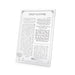 Lucit Blessings 21 cm- Hanukah Candle Lighting, White with Silver
