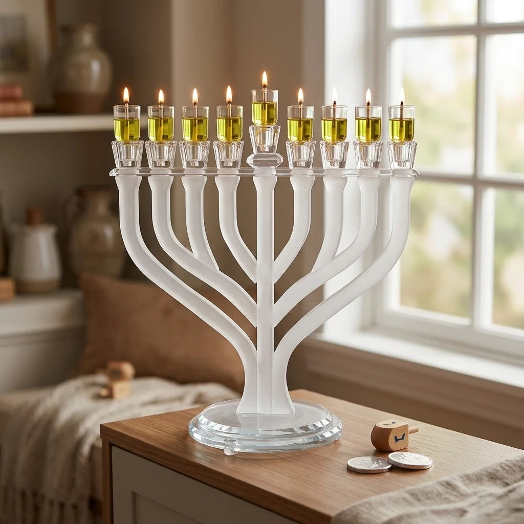 Crystal Elegant Menorah 29x36 cm