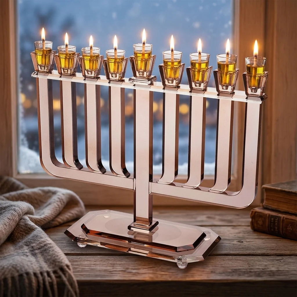 Crystal Elegant Menorah 32x35 cm