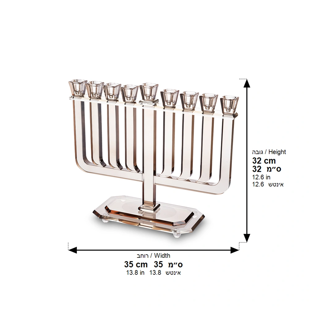 Crystal Elegant Menorah 32x35 cm
