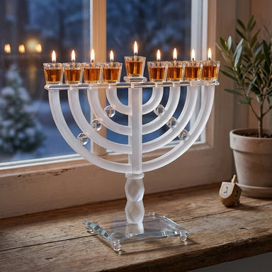 Crystal Elegant Menorah 31x37 cm