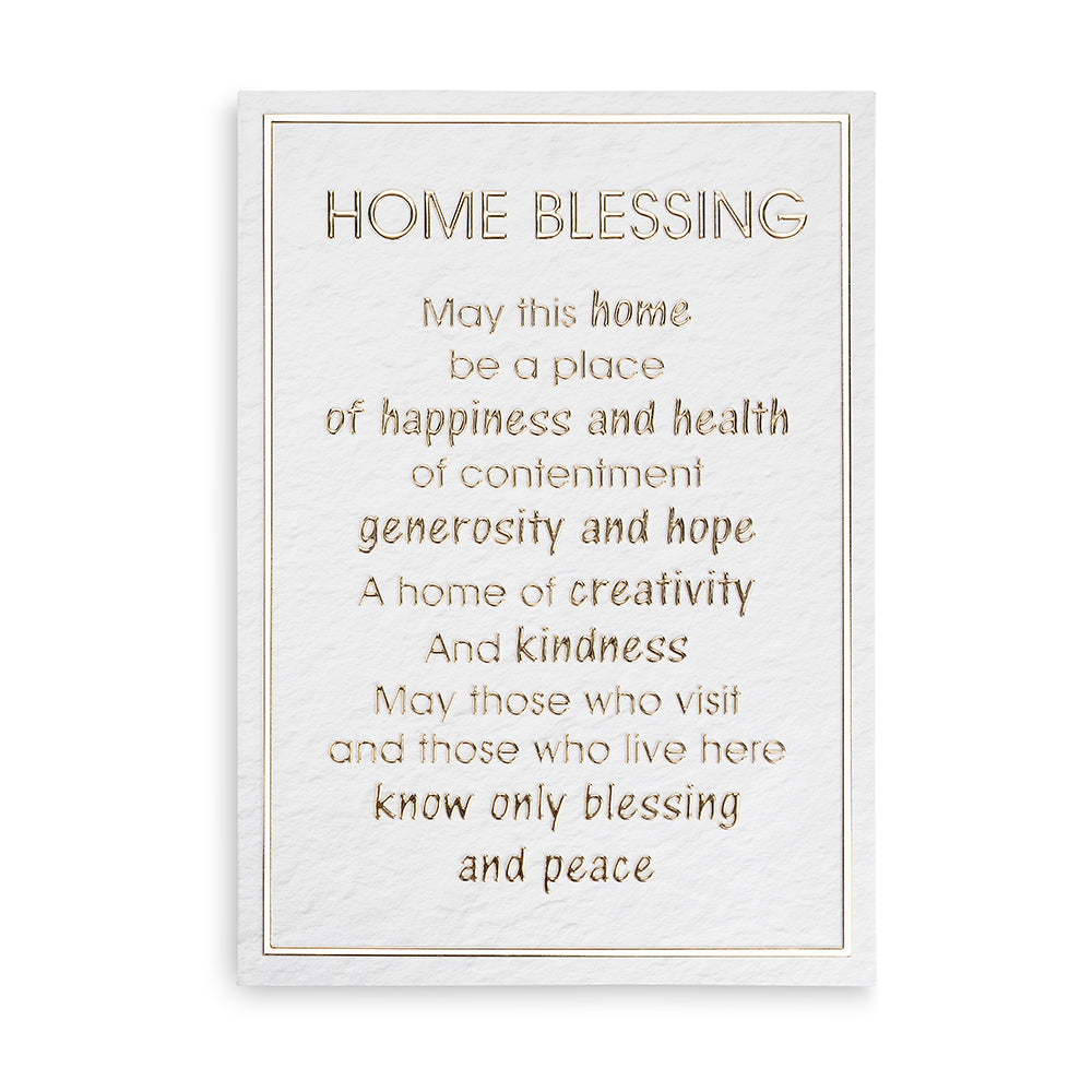 Canvas "Bold Letters" English Home Blessing 35*25 cm