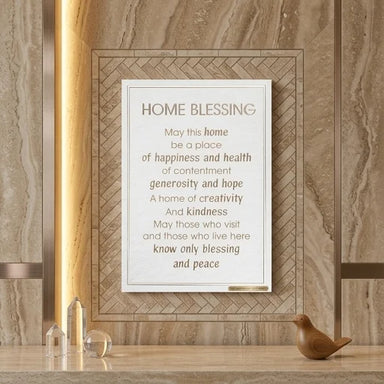 Canvas "Bold Letters" English Home Blessing 35*25 cm