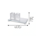 Set of Crystal Elegant Candlesticks and tray 23x13 cm