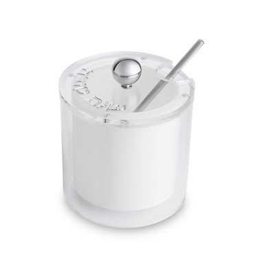 Lucite Honey Dish 9.5 cm- Silver Color