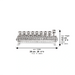 Flip Top Metal Menorah 10*28 cm - Silver Finish