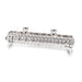 Flip Top Metal Menorah 10*28 cm - Silver Finish