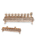 Flip Top Metal Menorah 10*28 cm - Rose Gold