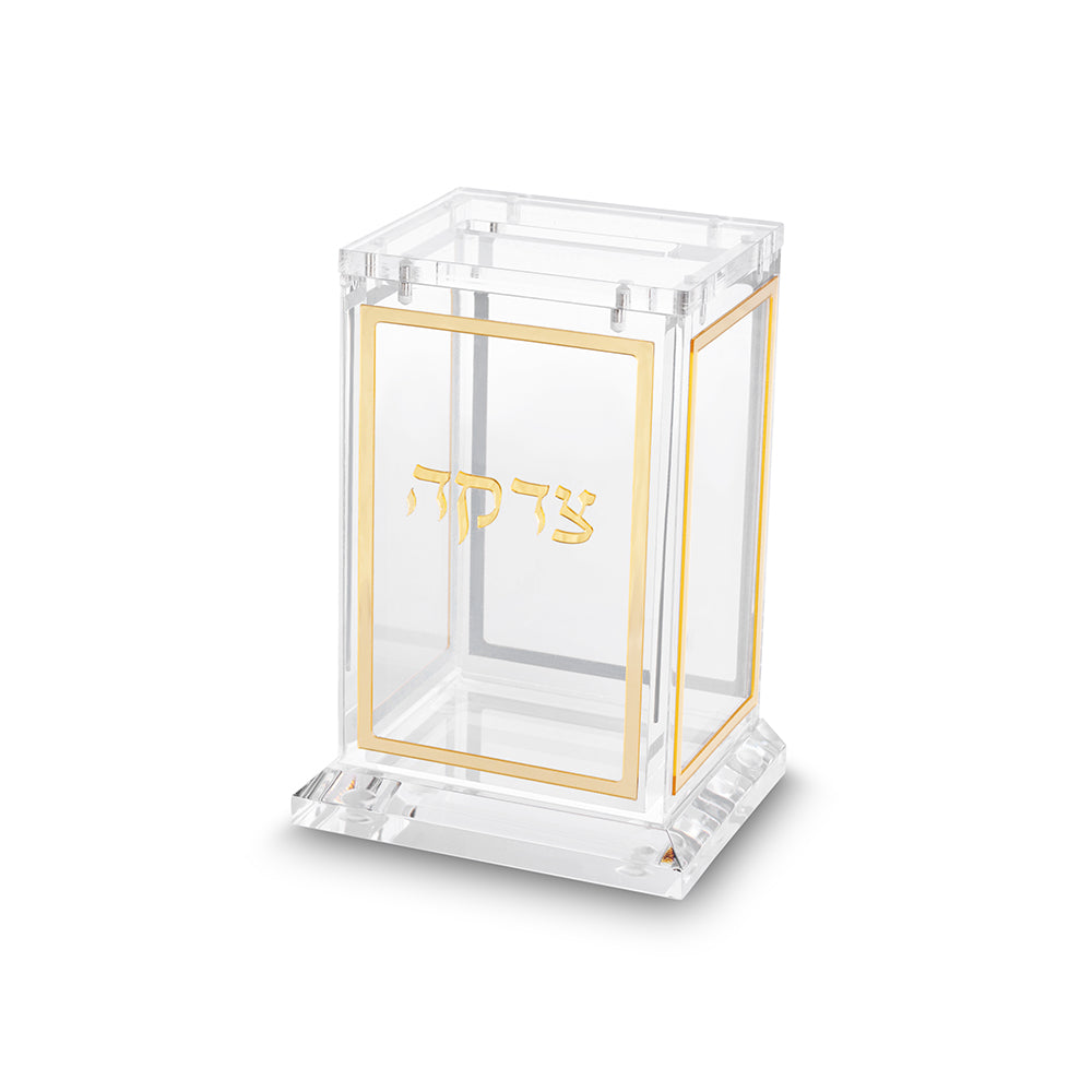 Lucite Tzedakah Box 11.5cm