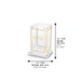 Lucite Tzedakah Box 11.5cm