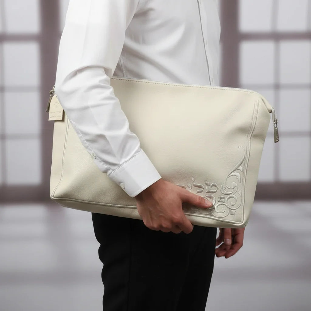 Leatherette Talit - Tefilin Set 36*29 cm - with Embroidery