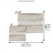Leatherette Talit - Tefilin Set 36*29 cm - Gray