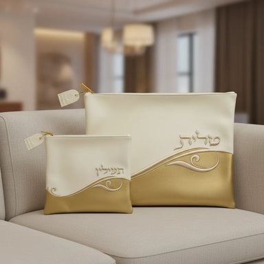 Leatherette Talit - Tefilin Set 36*29 cm - with Embroidery