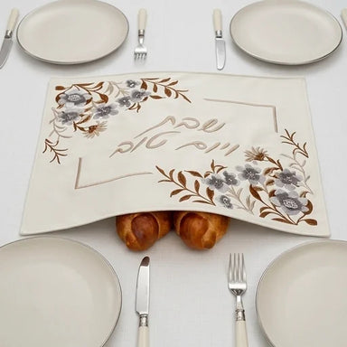 Leatherette Challah Cover 45*55 cm - with Embroidery