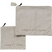 Leatherette Tallit - Tefillin Set 36*29 cm - Light Gray, with Embroidery