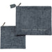 Leatherette Tallit - Tefillin Set 36*29 cm - Blue, with Embroidery