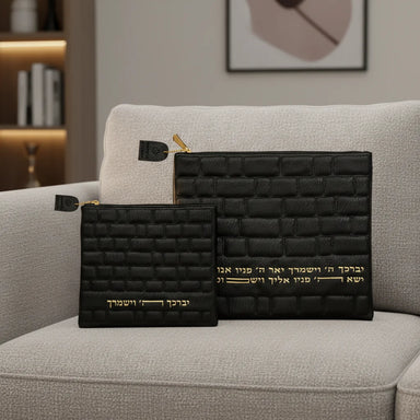 Leatherette Talit - Tefilin Set 36*29 cm