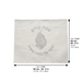 Leatherette Challah Cover 54x45 cm - Silver, White, with Silver Embroidery