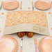 Leatherette Challah Cover 55*45cm - White, Pink