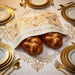Leatherette Challah Cover 55*45cm - White, Pink