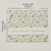 Leatherette Challah Cover 55*45cm - White, Blue