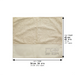 Leatherette Challah Cover 55*45cm - White