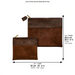 Leatherette Talit - Tefilin Set 36*29 cm - Brown