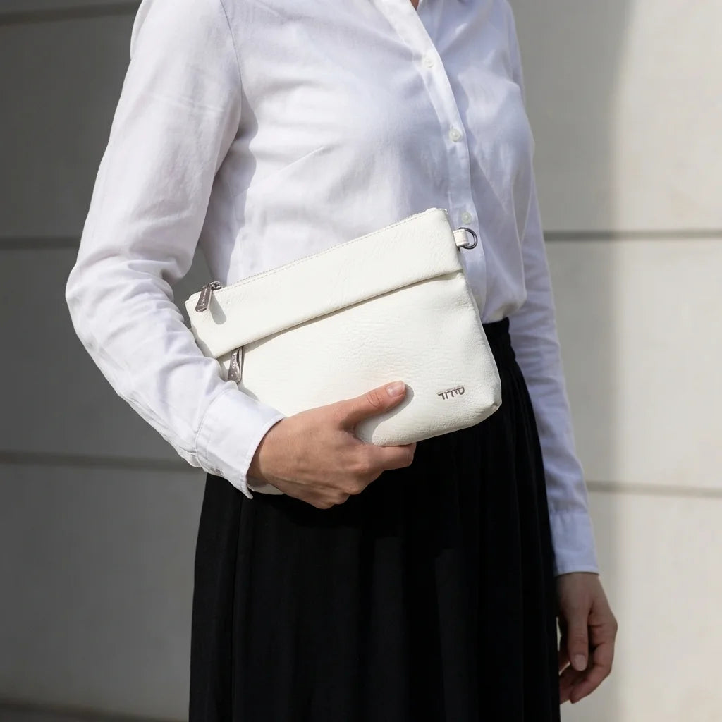 Sidur Bag 23*15cm - Silver, White
