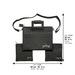 Leatherette Talit - Tefilin set with handles 40*34 cm