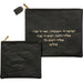 Leatherette Talit & Tefilin Set 38*31 cm - Black with Embossed Letters - Gold