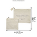 Leatherette Talit & Tefilin Set 38*31 cm - White with Embossed Letters - Silver