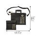 Leatherette Talit & Tefilin Set 38*31 cm - Black with Embossed Letters