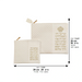 Leather Like Talit - Tefilin Set 36*29 cm White with Embossed Letters