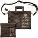 Leatherette Talit & Tefilin Set 38*31 cm - Dark Brown with Embossed Letters