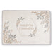 Leatherette Passover 4 pcs Set: Matzah, Afikoman, Cover - White, with Embroidery, with Stones