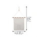 Leatherette Benchers Stand 33.5 cm, White Color