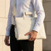 Leatherette Tallit & Tefillin Set 38*33 cm - White