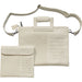 Leatherette Tallit & Tefillin Set 38*33 cm - White