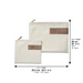 Leatherette Tallit - Tefillin Set 38*29.5 cm - White