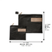 Leatherette Tallit - Tefillin Set 38*29.5 cm - Black