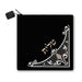 Velvet Tallit Bag 31.7*29.2 cm, Dark Blue with Embroidery