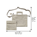 Leatherette Tallit & Tefillin Set 38*33 Cm - Gray