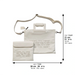 Leatherette Tallit & Tefillin Set 38*33 cm - White