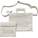 Leatherette Tallit & Tefillin Set 38*33 cm - White