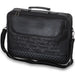 Leatherette Big Fabric Talit 43*36 cm with Handle- Black with Embroidery