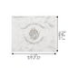 Satin Challah Cover with Embroidery 51*41 cm - Silver, White