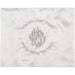 Satin Challah Cover with Embroidery 51*41 cm - Silver, White