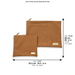 Leatherette Tallit - Tefillin Set 38*29.5 cm - Brown