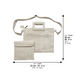Leatherette Tallit & Tefillin Set 38*33 Cm - Light Gray