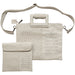 Leatherette Tallit & Tefillin Set 38*33 Cm - Light Gray